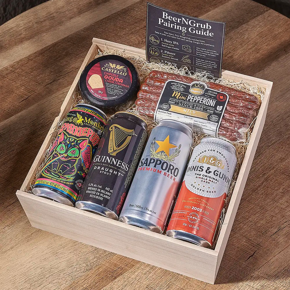 Beer, Gouda & Pepperoni Pairing Crate