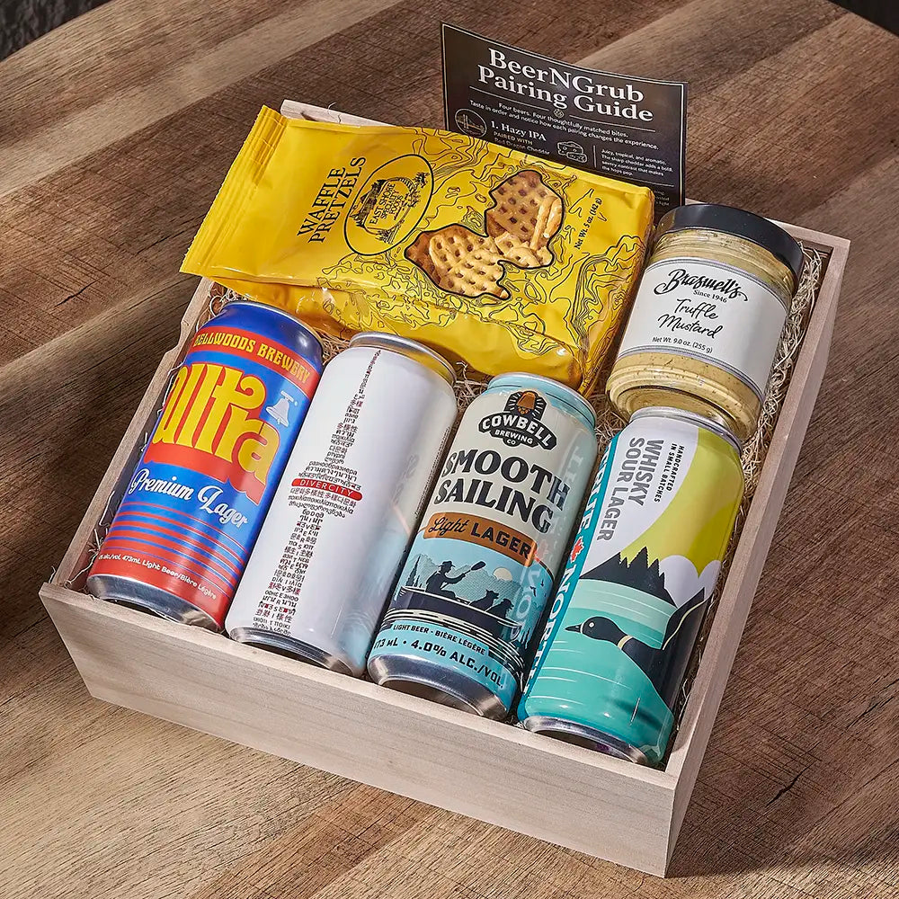 Lager Mustard & Pretzels Set