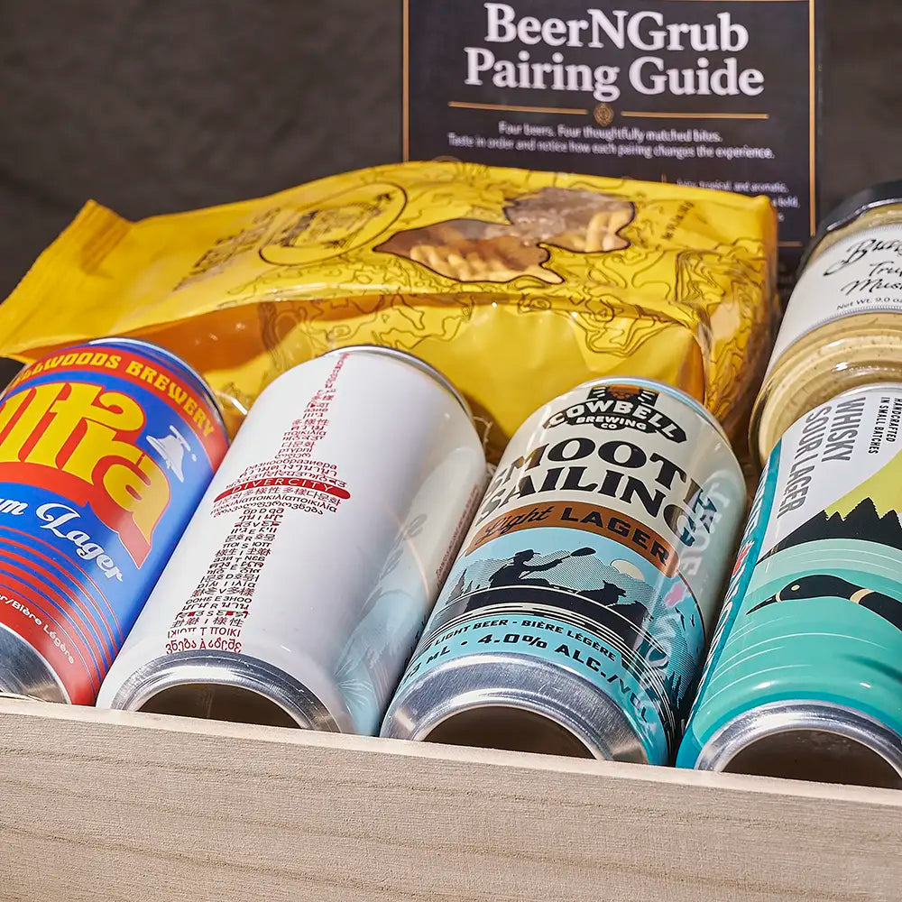 Lager Mustard & Pretzels Set