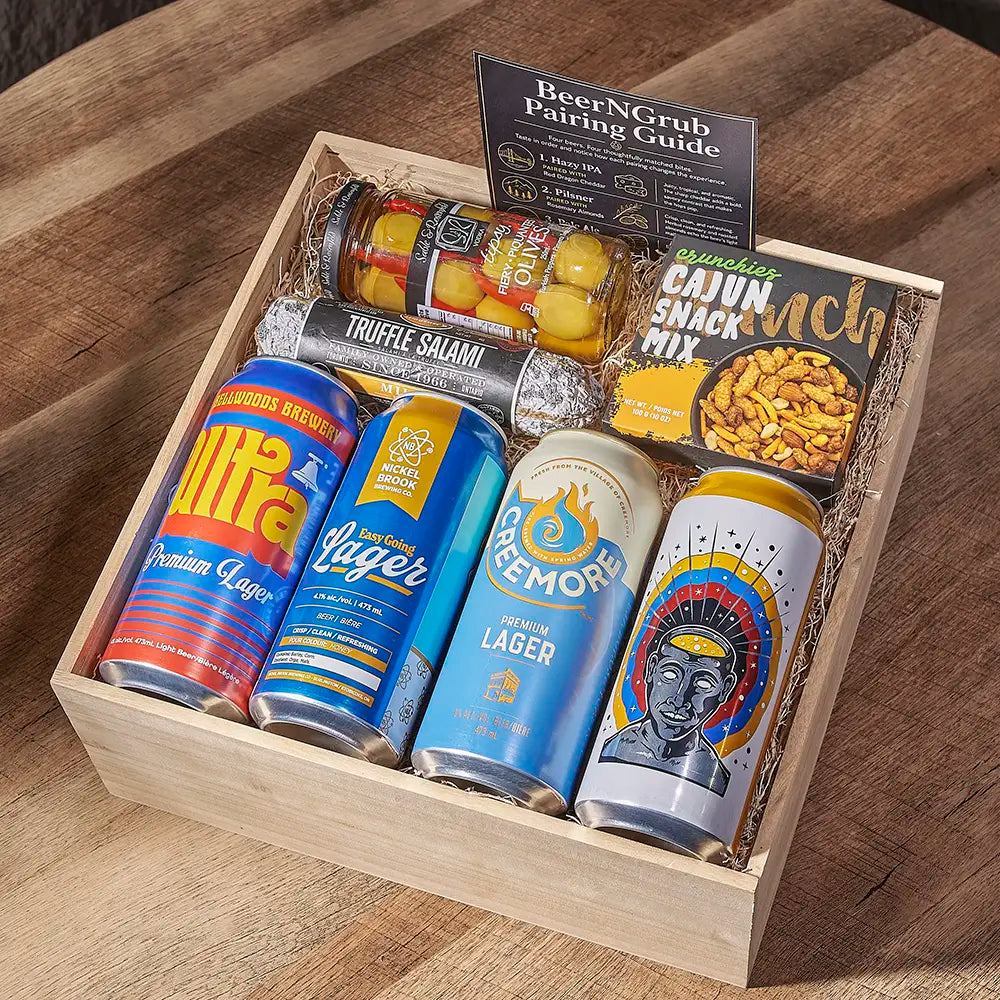 The Fiery Bold Lager Snack Set
