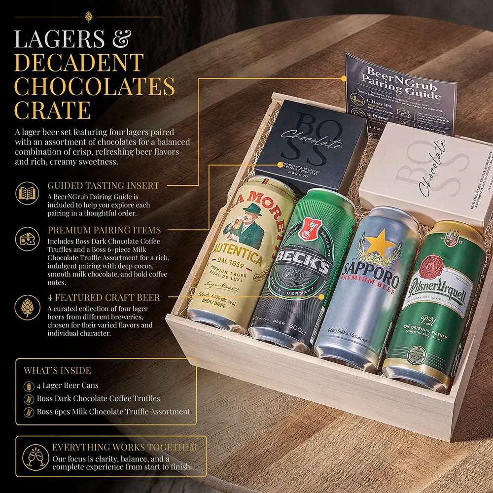 Lagers &amp; Decadent Chocolates Crate