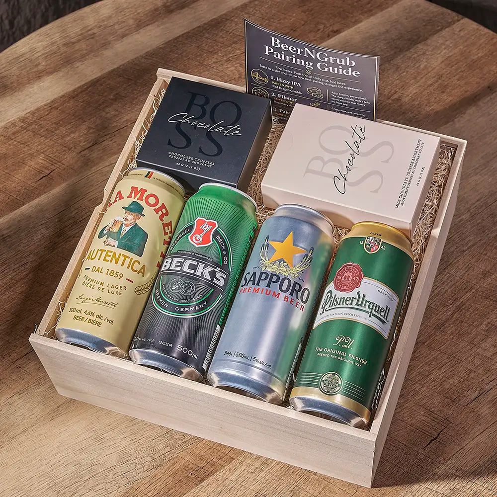 Lagers & Decadent Chocolates Crate