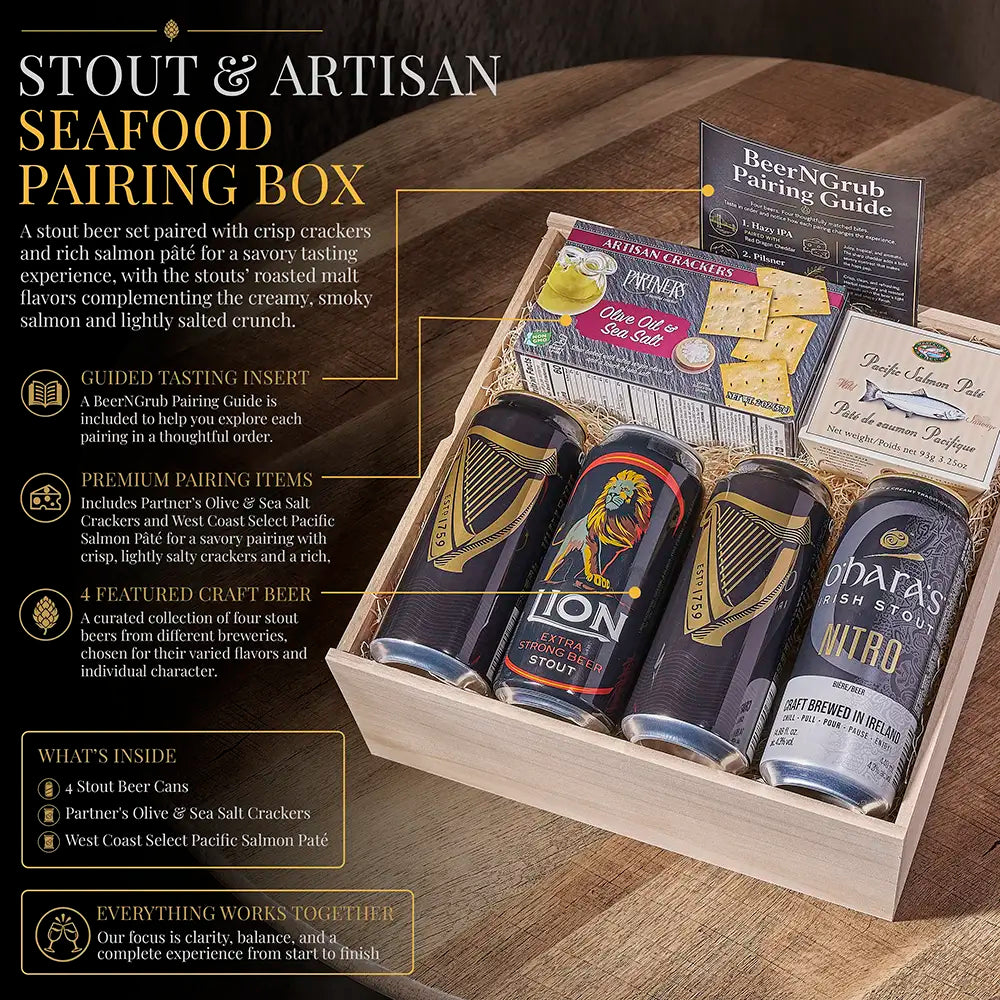 Stout & Artisan Seafood Pairing Box