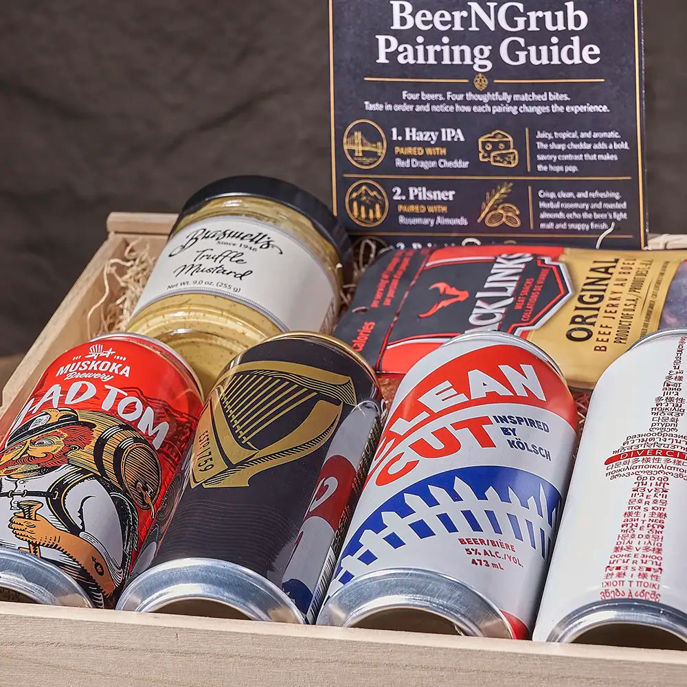 Mixed Craft Brews & Smoky Bites Box