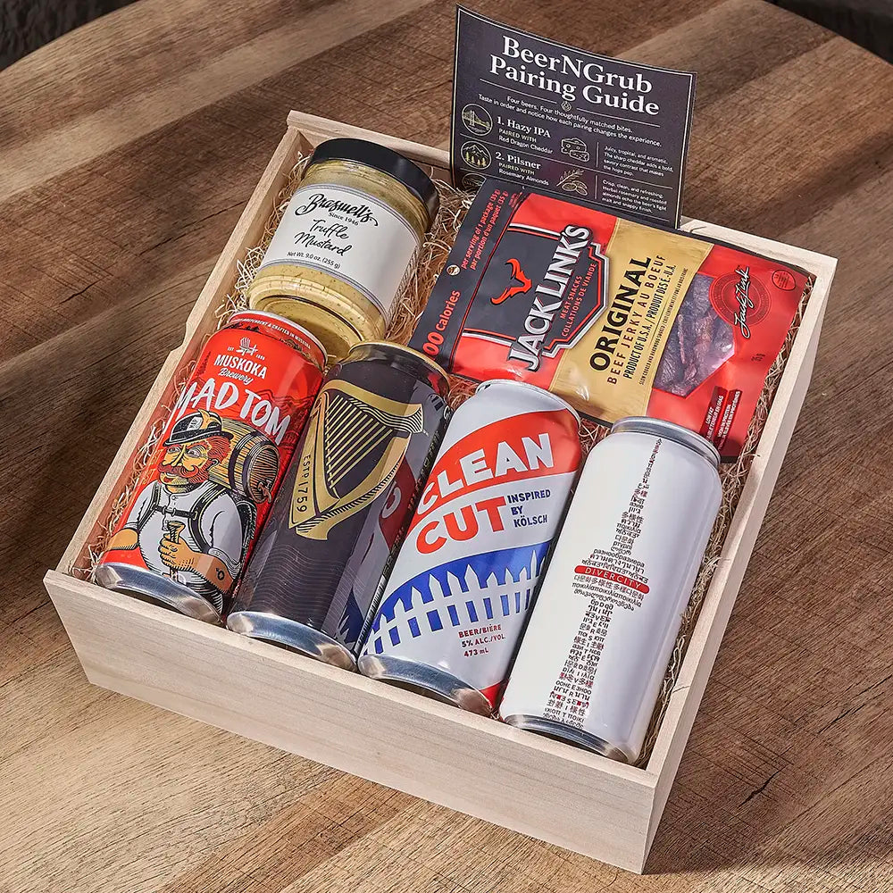 Mixed Craft Brews & Smoky Bites Box