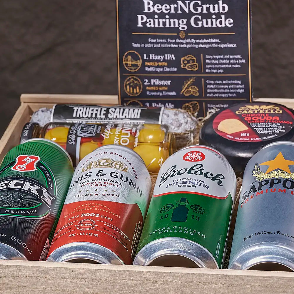 Crisp Lagers & Savory Bites Box