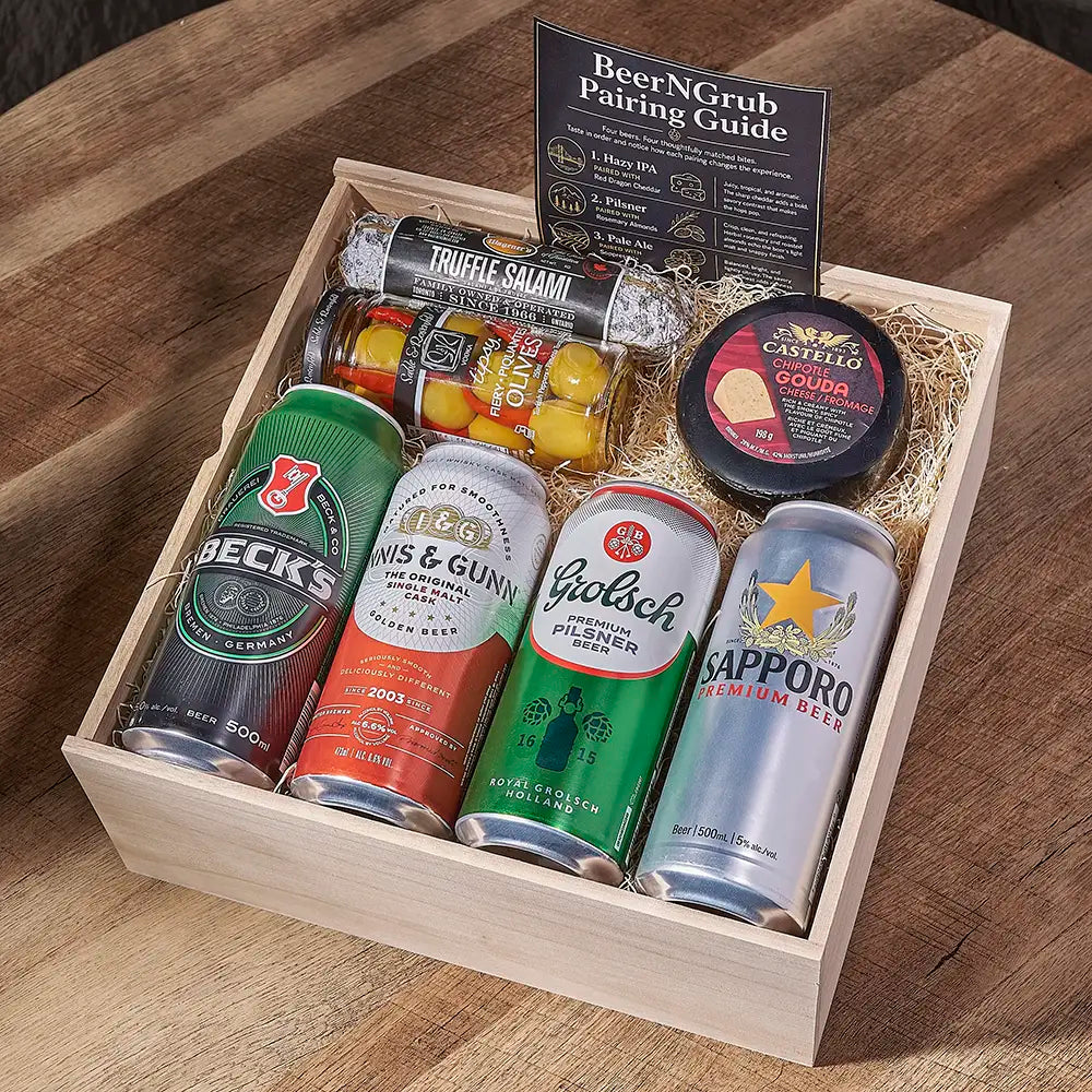 Crisp Lagers & Savory Bites Box