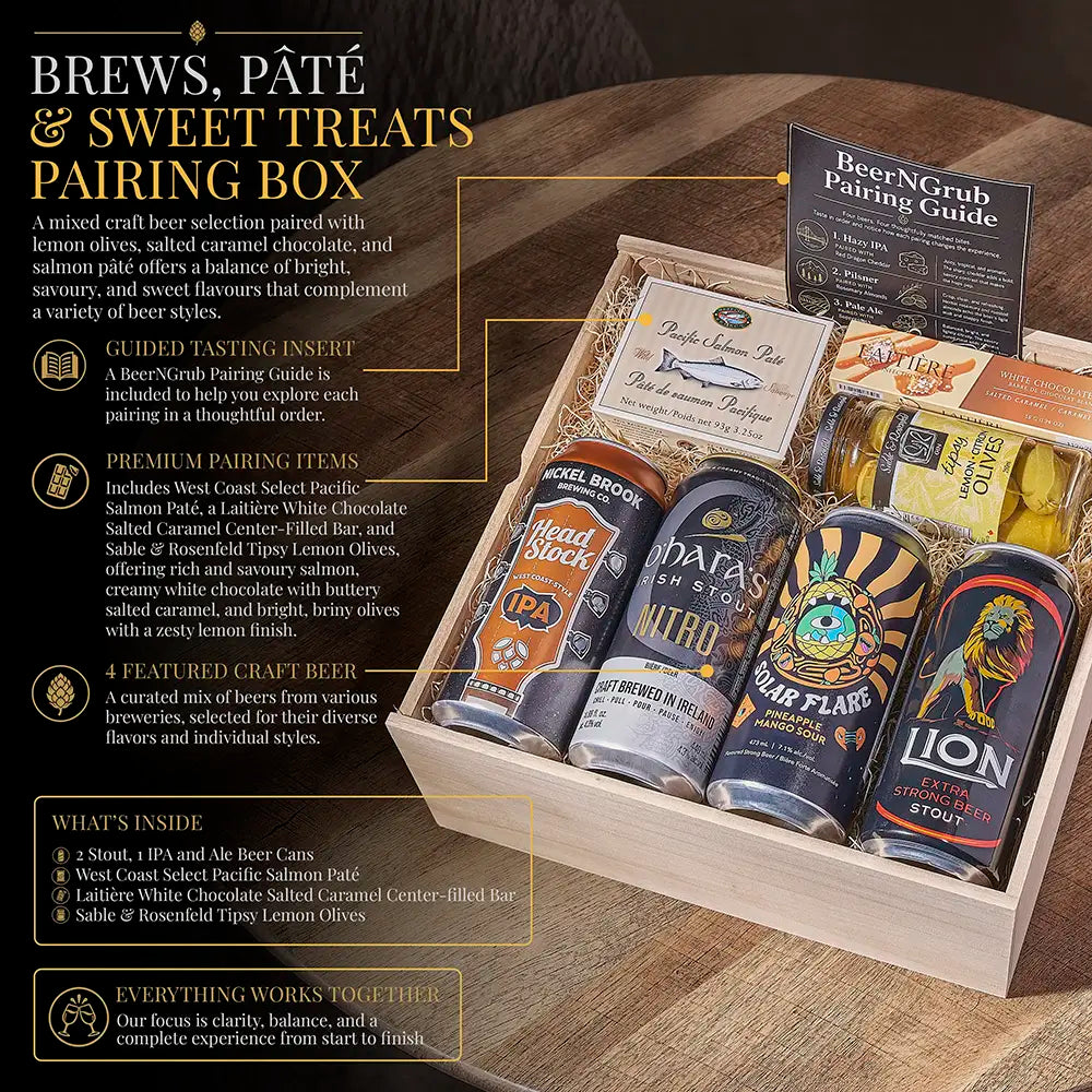 Brews, Pate &amp; Sweet Treats Pairing Box