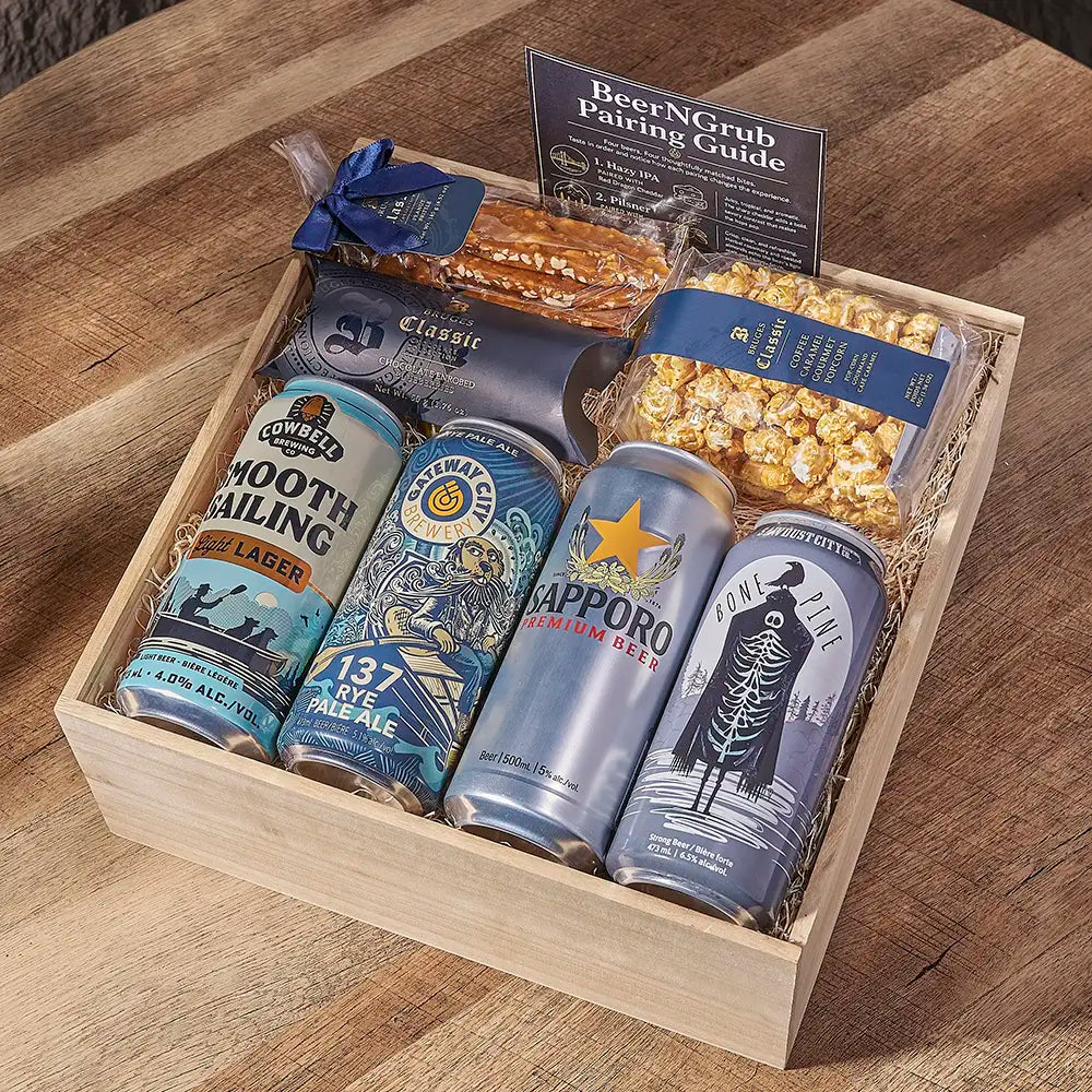 Brews, Popcorn & Sweet Bites Box