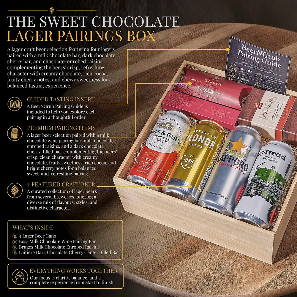 The Sweet Chocolate Lager Pairings Box