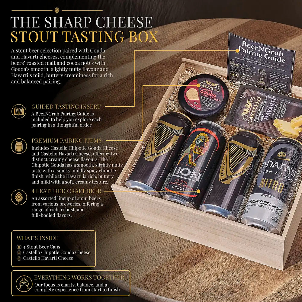 The Sharp Cheese Stout Tasting Box
