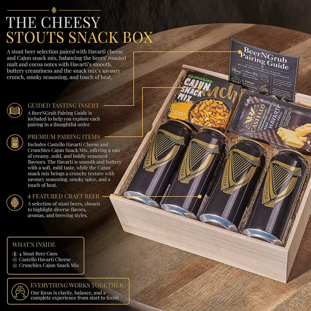 The Cheesy Stouts Snack Box