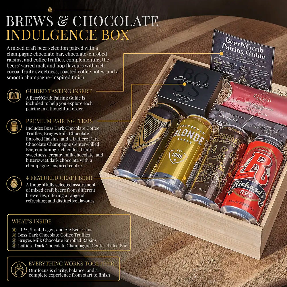 Brews &amp; Chocolate Indulgent Bites Box